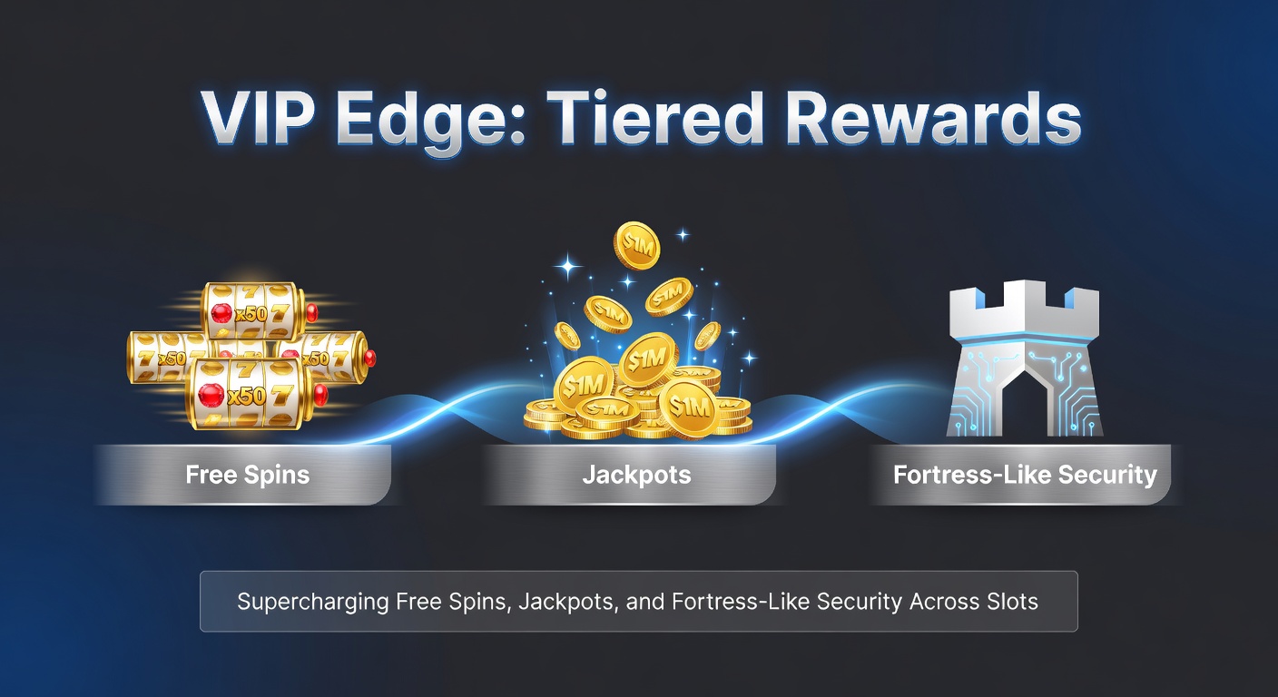 Dynamische Grafik mit explodierenden Jackpots, VIP-Stufen-Symbolen und Live-Dealer-Elementen in einem sicheren Casino-Ambiente
